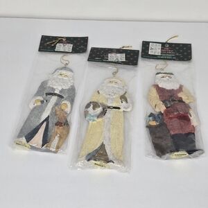 Seymour Mann Resin Santa Claus Ornaments